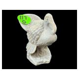MOSSER SMOKEY GREY SLAG MINIATURE TURKEY FIGURINE