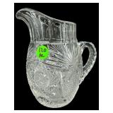 ANTIQUE ABP CUT GLASS SMALL PITCHER