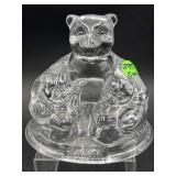 CRYSTAL COCA COLA PAPER WEIGHT