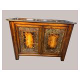 THEODORE ALEXANDER EGLOMISE DECORATED 2 DOOR