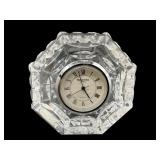 SMALL WATERFORD CRYSTAL QUARTZ DESK CLOCK