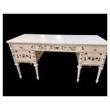 CARVED PAINT DECORATED VANITY