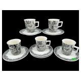 11 PCS VILLEROY AND BOCH ARTEMIS PORCELAIN CUPS