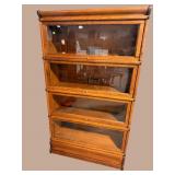 GLOBE WERNICKE OAK STACKING BOOKCASE