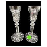PR OF MARQUIS BY WATERFORD CRYSTAL CANDLESTICKS
