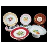 LARGE LOT PORCELAIN PLATES AND CAKE PLATES