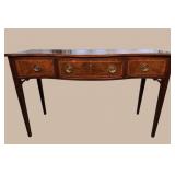 WOODWARD & LOTHROP MAHOGANY INLAID 3 DRAWER SERVER