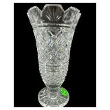 WATERFORD CRYSTAL GEORGIAN STRAWBERRY FOOTED VASE