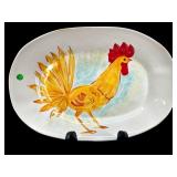LARGE VIETRI ROOSTER SERVING PLATTER