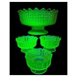 4 PC SET ANTIQUE RICHARDS & HARTLEY GLASS CO. 3