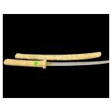 ORIENTAL BONE CARVED SWORD