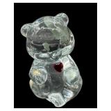 FENTON ART GLASS JULY BIRTHSTONE BEAR