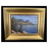 ACADIA NATIONAL PARK OIL IN BOARD LANDSCAPE