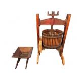 EXTRA LARGE APPLE PRESS WITH APPLE GRINDER