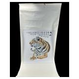 LARGE ORIENTAL TIGER SCROLL IN BOX