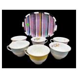 7 PC LOT OF COLCLOUGH CHINA/STUDIO POTTERY PLATE