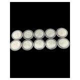 LOT OF 10 2015 1OZ. UNC SILVER EAGLE COINS