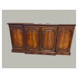 FLAME MAHOGANY 4 DOOR CREDENZA/BUFFET