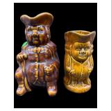 LOT OF 2 BENNINGTON/BURSLEY ROCKINGHAM GLAZE TOBY