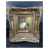 PAINTING ON CANVAS OF FLOWERS
