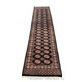 10 FT 11 IN X 2 FT 8 IN HANDMADE BOKHARA PAKISTAN