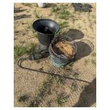 3 PC FIBERGLASS PLANTER LOT