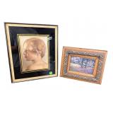 2 PC LOT PHOTOGRAPHS IN FRAMES