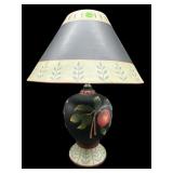 FRUIT DECORATED LAMP WITH SHADE