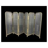 BRASS AND METAL FIRESCREEN