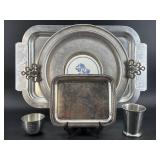 LOT OF SILVER PLATE/PEWTER
