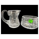 2 PC LOT OF WATERFORD CRYSTAL TRALEE CREAMER &