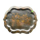 ANTIQUE TOLEWARE METAL TRAY