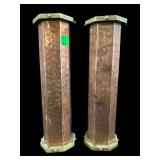 PR OF ARTS AND CRAFTS STYLE BRASS AND COPPER