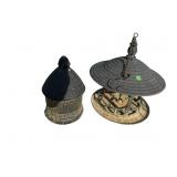 BIRD FEEDER AND BIRD HOUSE