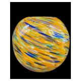 LARGE MURANO CONFETTI ROSE BOWL