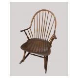 ANTIQUE PINE WINDSOR ROCKER