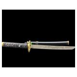 SMALL BRASS AND METAL SWORD