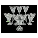 SET OF 10 WATERFORD CRYSTAL TRAMORE WHITE WINE