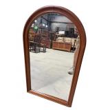 ARCHED TOP WALNUT VICTORIAN MIRROR