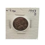 1943 S SILVER WAR TIME NICKEL