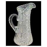 AMERICAN BRILLIANT CUT GLASS PITCHER