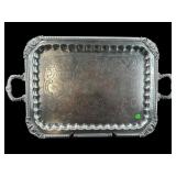 LARGE SILVERPLATE SGCP FOOTED SERVING TRAY