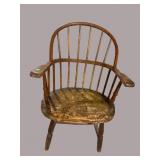 ANTIQUE PINE WINDSOR CHAIR