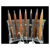 SET OF 7 CUSTOM MADE WOODEN PENS