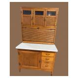 OAK CLEAN HOOSIER CABINET