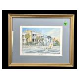 HIGH BATTERY WATERCOLOR PRINT BY EMERSON