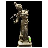 ANTIQUE FRENCH SPELTER FIGURAL SCULPTURE