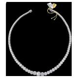 14K AARON GOFFLIEB 37.5 CT. DIAMOND NECKLACE