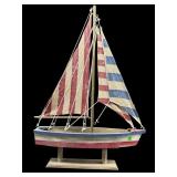 WOODEN DECORATIVE SAILBOAT