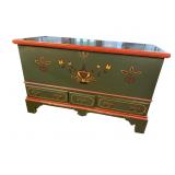 PA DUTCH DECORATED BLANKET BOX